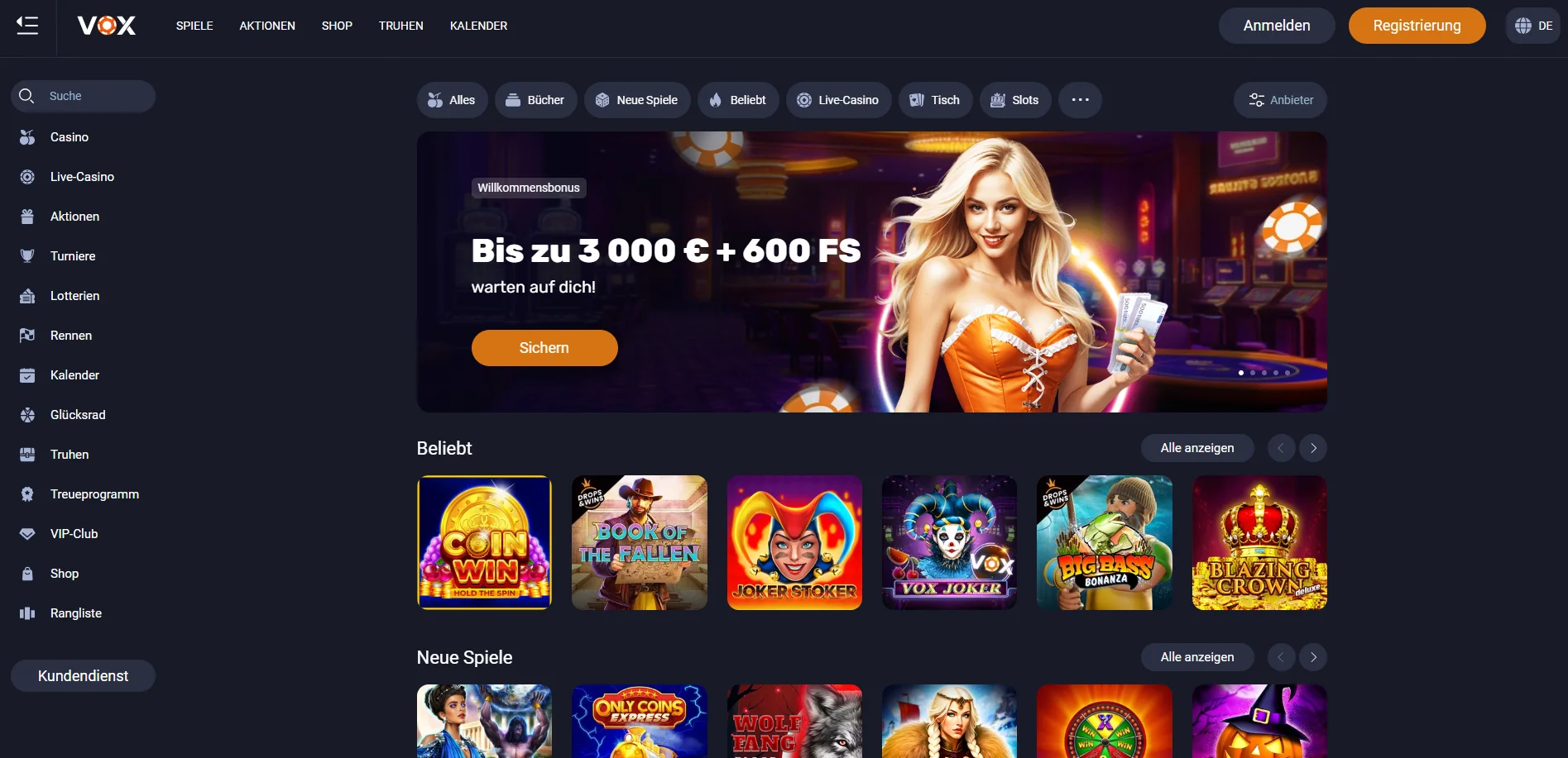 Vox Casino Gesamtansicht
